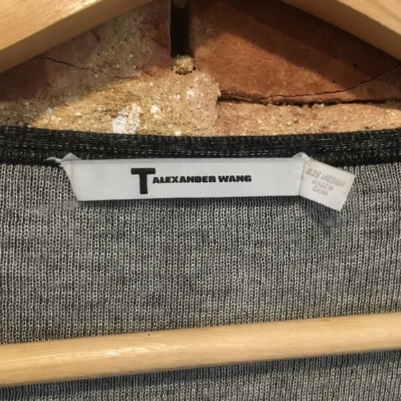 T Alexander Wang Rolled Hem Pullover Size Medium - Picture 5 of 6